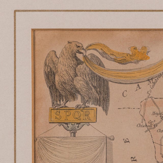 Brown 1850's Antique County Map Essex For Sale - Image 8 of 12