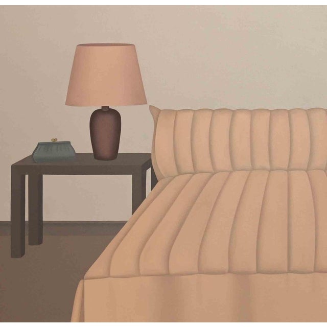 The couple is a work of art realized by Giovanna Picciau (1977, Turin) in 1987. Oil on Canvas. Cm. 90x100. Very good...