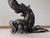 Vintage Zoomorphic Dragon Lamp in Cast Metal, 1970s, in Very Good conditions. Designed 1970 to 1979 Up to 250V (Europe/UK...