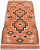 Rustic Antique Orange Ganado Navajo-Style Kilim Rug - 02'11 X 03'11 For Sale - Image 3 of 9