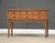 A mid century modern teak sofa table or entry way table with six drawers made by FBJ Mobler. Excellent original condition....