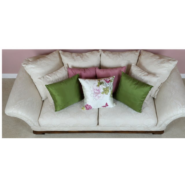 Wood Chinoiserie Chow Leg Ming Style Sofa by Schnadig International Furniture For Sale - Image 7 of 8