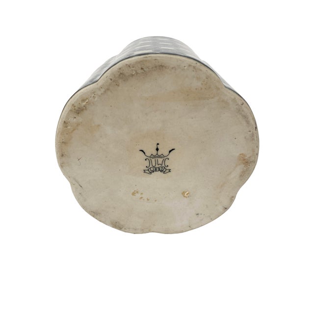 Vintage Blue and White Lidded Jar For Sale In Phoenix - Image 6 of 7