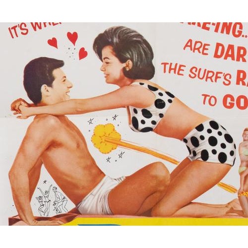 1960s Vintage Bikini Beach Poster, USA, 1960s For Sale - Image 5 of 6