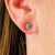 Metal Natural Turquoise Diamond Stud Earrings 14k Yellow Gold 0.65 TCW Certified For Sale - Image 7 of 10
