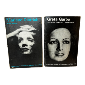 1968 Garbo and Dietrich Books - Set of 2