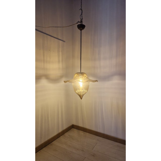 Honey Glass Chandelier by Vittorio Zecchin for Venini Murano, 1940s, in Very Good conditions. Designed 1920 to 1949 I have...