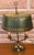 Antique French Bouilette Brass Metal Shade Table Lamp, 1930s For Sale - Image 6 of 14