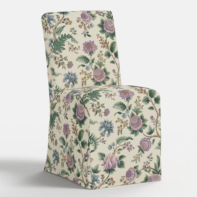 One of our most popular silhouettes, this slipcover dining chair is now featured in an exclusive Tree of Life print. This...