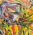 Wood Paul Brach -1956 Abstract Vortex Composition - Oil Painting For Sale - Image 7 of 11