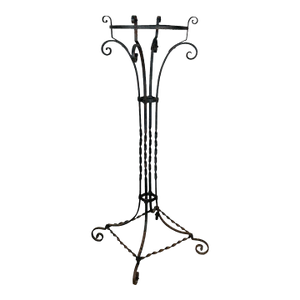 Antique Victorian Wrought Iron Garden Plant Stand - 42"