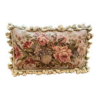 Petit Point & Needlepoint Pillow For Sale