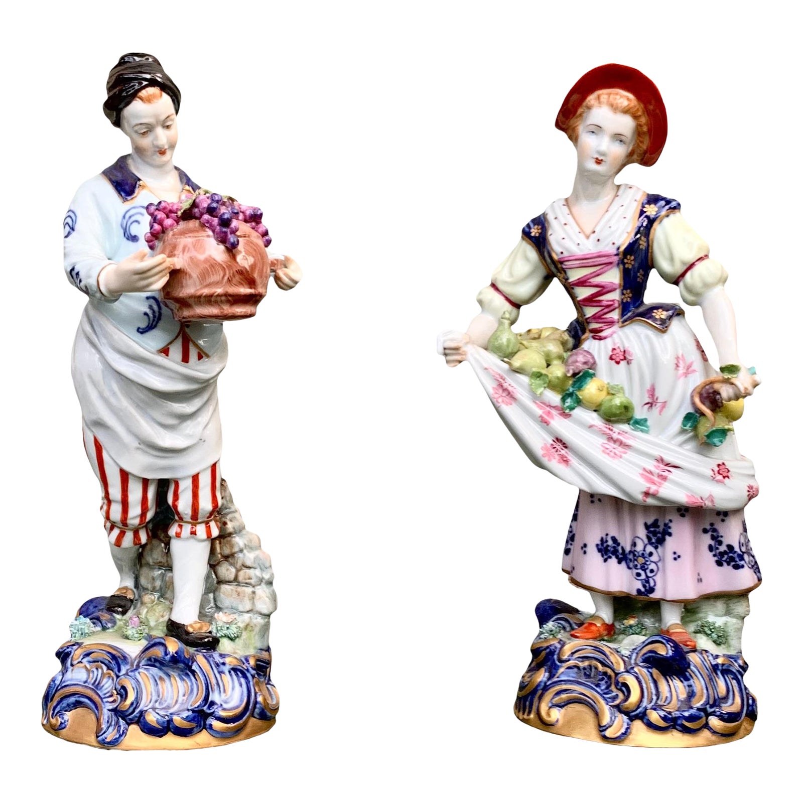 19th Century Sevres Porcelain Figures Set of 2 Chairish