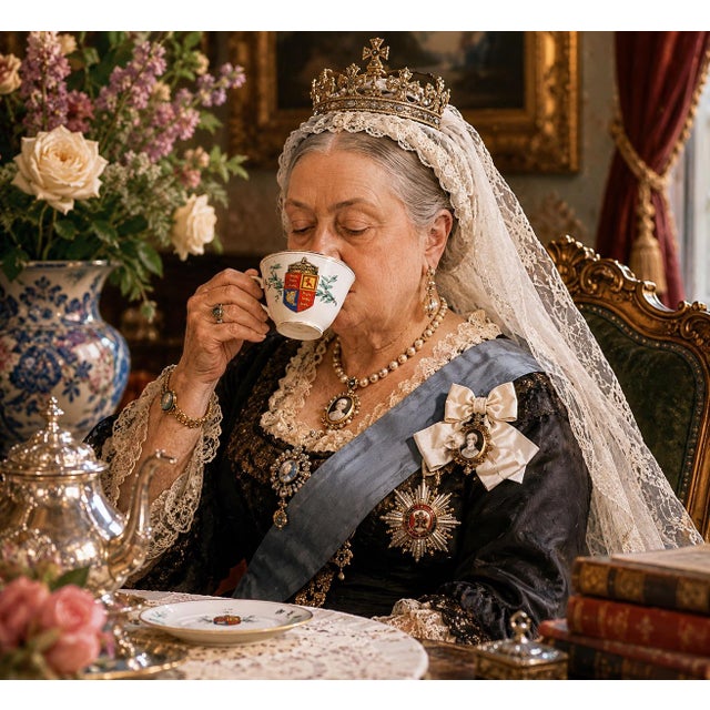 Queen Victoria 1887 Jubilee Cup and Saucer For Sale - Image 4 of 6