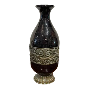 Late 20th Century Modern Polished Horn & Bronze Vase by Maitland-Smith