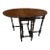 Antique Gateleg Drop Leaf Oval Dining Table With Drawer For Sale