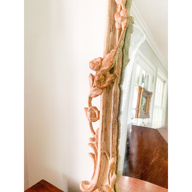 Exceptional Carvers Guild "Panier De Fleur" Mirror Vintage Versailles Finish -18th Century/ Louis XIV Style For Sale - Image 17 of 17