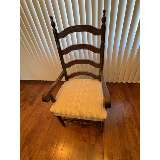 Coffee 1940s Spanish Style Mahogany Dining Table + Matching 8 Chairs For Sale - Image 8 of 9
