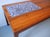 Rosewood Coffee Table with Blue Ceramic Tiles, Denmark, 1960s For Sale - Image 5 of 15