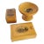 Antique Mauchline Ware Treen Souvenir Set Bunker Hill, Stratford, Giant's Causeway For Sale