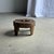 Small, low, circular, four-legged stool in reclaimed, organically carved teak. Antique Indonesian village furniture. Ideal...