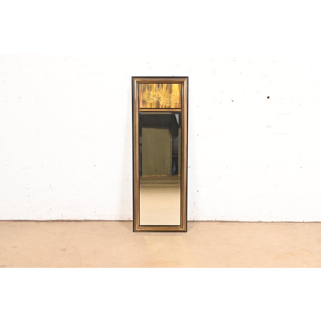 Bernhard Rohne for Mastercraft Acid Etched Brass Tall Wall Mirror, 1970s For Sale In South Bend - Image 6 of 6