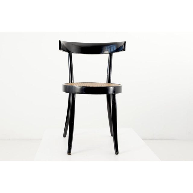 Black Bentwood Model 1-376 Chair by Werner Max Moser for Horgen-Glarus, Switzerland, 1934 For Sale - Image 8 of 15