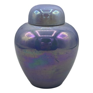 Crown Devon “Devon Lustre” Lidded Ginger Jar, Circa 1917–1930 For Sale