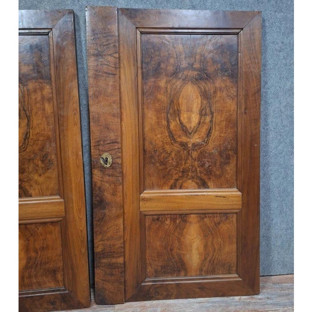 Walnut and Burr Walnut Veneer Door For Sale - Image 3 of 7