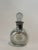 Set of Three Contemporary Mercury Glass Apothecary Bottles With Faceted Stoppers For Sale - Image 4 of 4