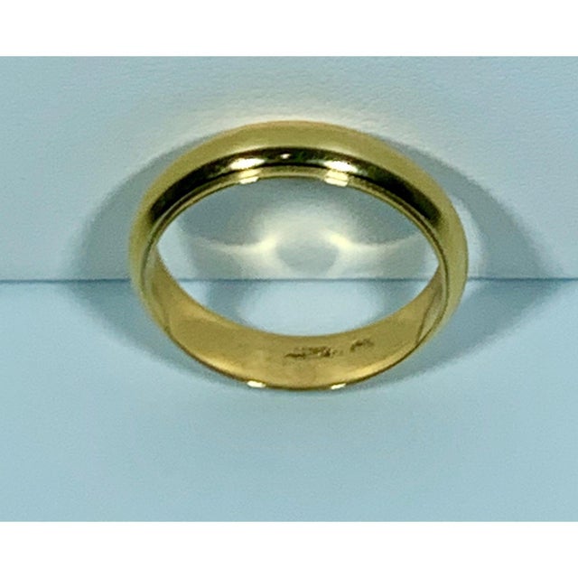 14 Karat Gold Wedding Band, Domed With Step-Down Edge 6 Grams For Sale - Image 11 of 13