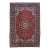 Vintage Handmade Kashan Red Wool Rug With Medallion Motif - 9'9'' x 14'3''. For Sale