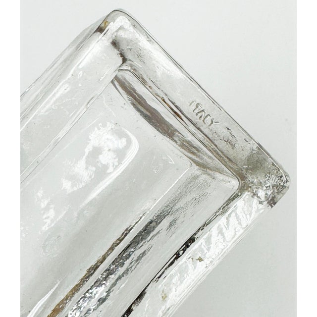 Vintage Italian Glass Block Ashtray or Trinket Dish For Sale - Image 13 of 13