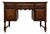 Antique English Edwardian Carved Oak Desk, 1910 For Sale