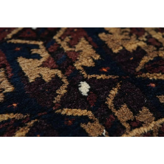 Brown Vintage Balouch Rug 1'7'' x 2'9'' For Sale - Image 8 of 10