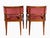 Solid cherry wood, upholstered with garnet velvet, washable. This piece has an attribution mark, I am sure that it is...