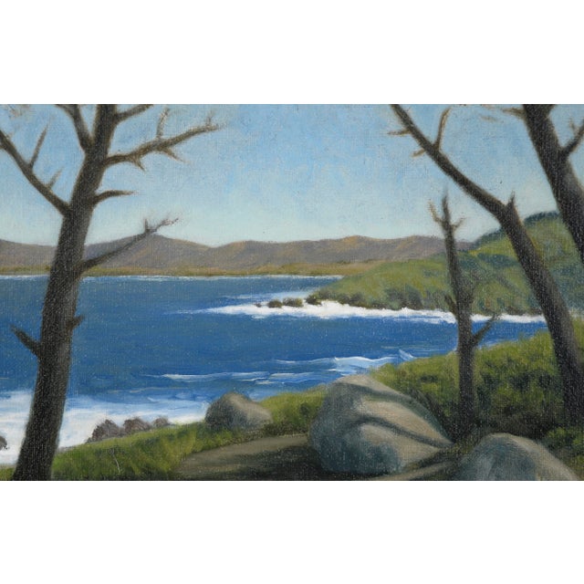 "Sunset Pt. Lobos, Ca" Coastal Landscape in Oil on Linen by Max Flandorfer For Sale In Monterey, CA - Image 6 of 12