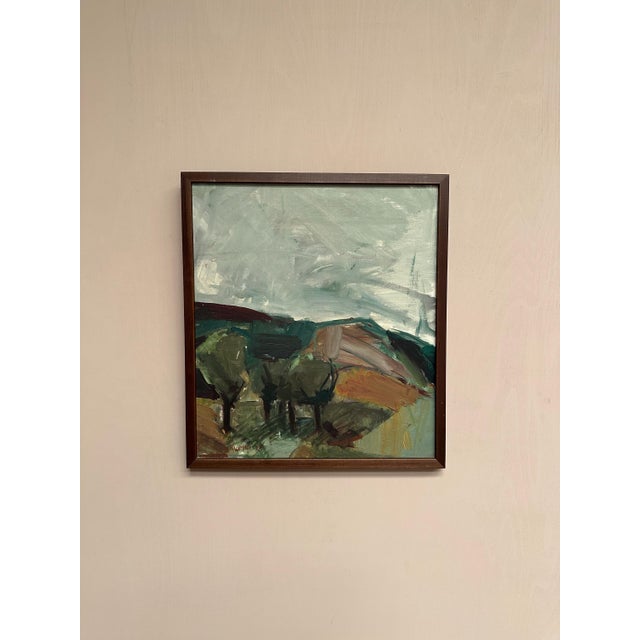 S. Hagman, Four Trees, 1979, Oil on Canvas, Framed For Sale - Image 11 of 18