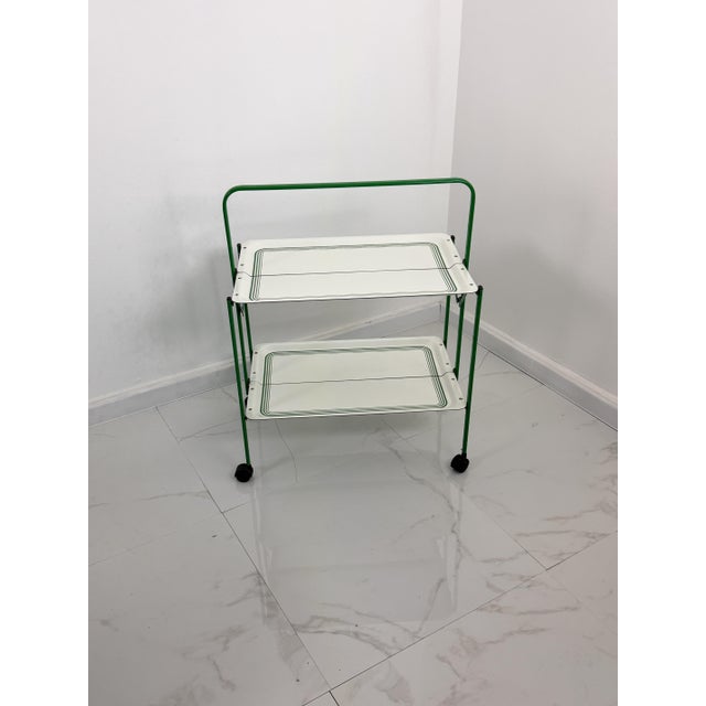 1970s Italian Folding Food Trolley, 1970s For Sale - Image 5 of 9