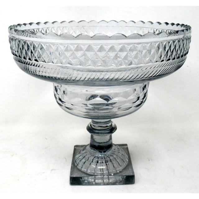 Antique Irish Tipperary Waterford Glass Cut Crystal Georgian Centerpiece Bowl For Sale - Image 13 of 13