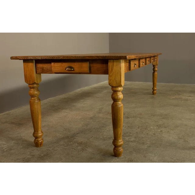 Candro Handcrafted Table with 12 Drawers For Sale - Image 3 of 8