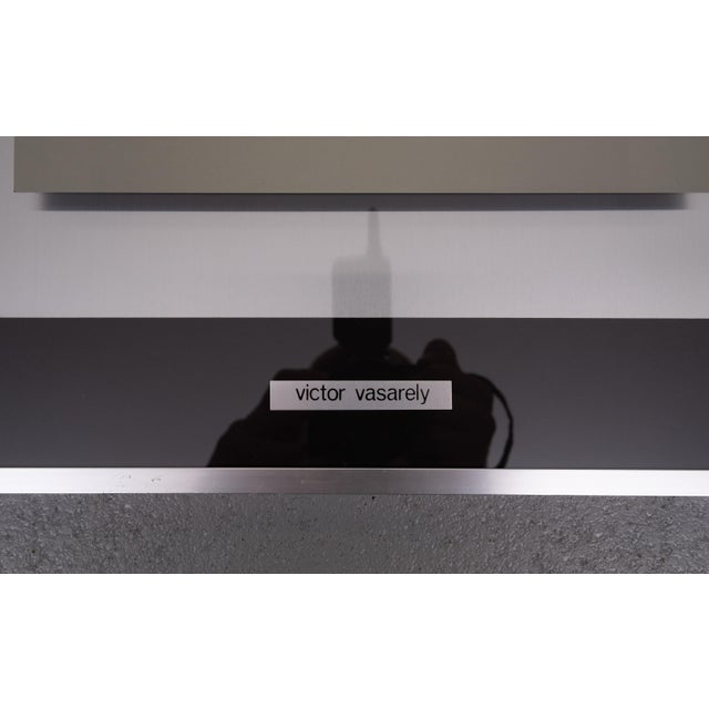 Metal Victor Vaserely, Composition, 1972, Photogravure For Sale - Image 7 of 8