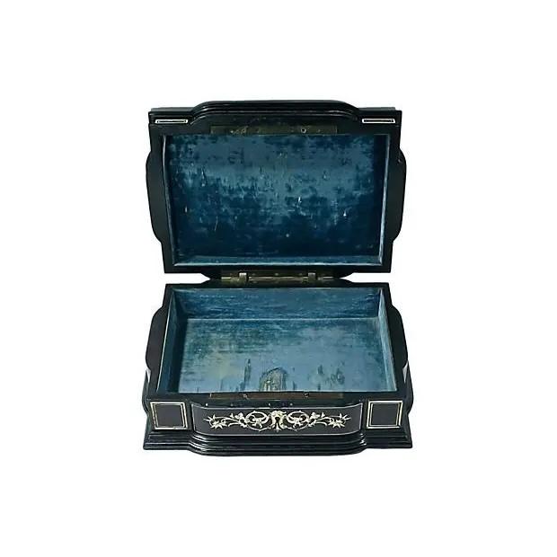 Mid 19th Century Antique French Gerson and Weber Writing Box For Sale - Image 5 of 7