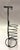 Pair of Mid Century Metal Wire Stick Figure Wine Bottle and Goblet Holders For Sale - Image 4 of 8