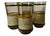 Mid-Century Modern Vintage Libbey Bolero Woodhue Smoke Brown Stripe Tweed Tumblers - A Set of 4 For Sale - Image 3 of 12