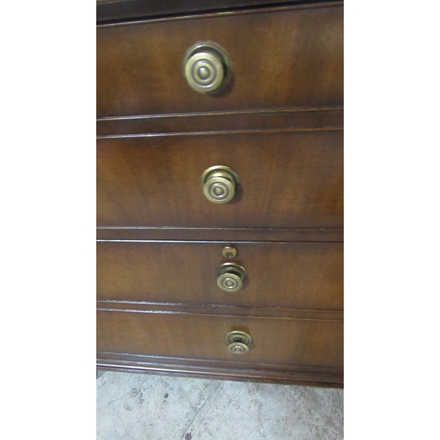 Kittinger 1980s Kittinger Four Piece Office Desk Set/File Chest Mahogany For Sale - Image 4 of 17