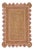 Scallop Jute Light PInk Hand Made Rug - 2'x4' For Sale