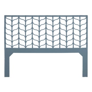 Ivy Headboard Queen, Regatta Blue For Sale