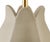 2020s Matthew Izzo Home Mae Beige Glaze Ceramic Table Lamp With Brass Accents and Shade For Sale - Image 5 of 6