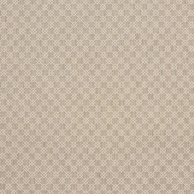 Sample - Schumacher Albert Fret Fabric in Stone For Sale